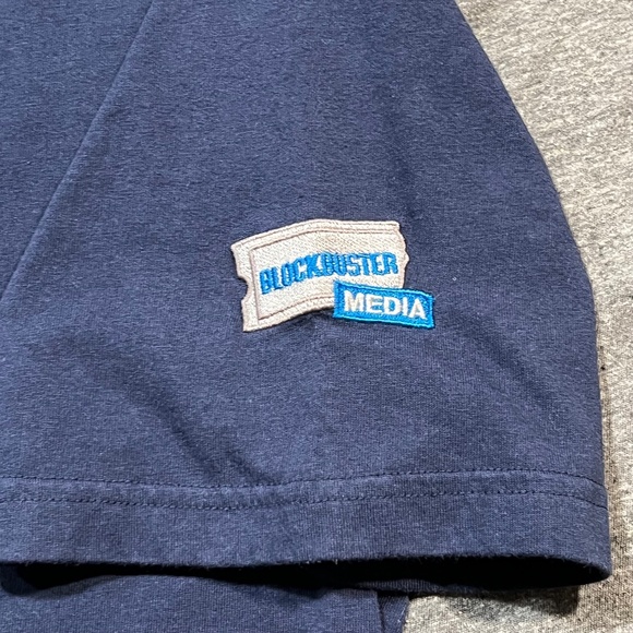 Vintage Blockbuster Employee Polo Navy with Left Arm Logo | Size Extra Large - Picture 4 of 8